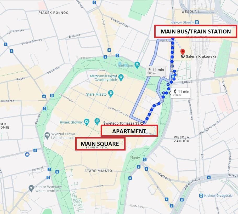2 Bedroom Apartment, Heart Of Krakow Tomasza St Kültér fotó